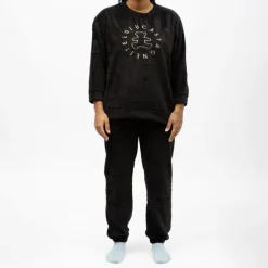 Pyjama polaire doux col rond pantalon regular Femme LULU CASTAGNETTE