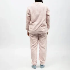 Pyjama polaire doux col rond pantalon regular Femme LULU CASTAGNETTE