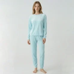 Pyjama velours logo 27163 Femme BILL TORNADE