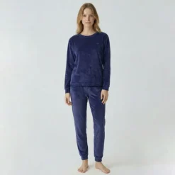 Pyjama velours logo 27163 Femme BILL TORNADE