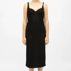 Robe à bretelles midi décolleté ruken avec fente Femme LA PETITE ETOILE