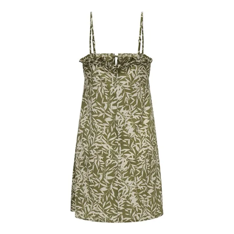 Robe à fines bretelles ajustée à imprimé Femme ONLY