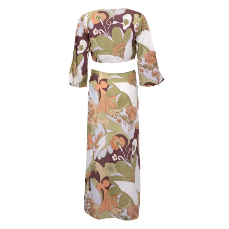 Robe à fleurs bahia décolleté dos nu Femme ANTIK BATIK