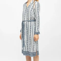 Robe chemise avec ceinture motif frise ramia Femme LA PETITE ETOILE