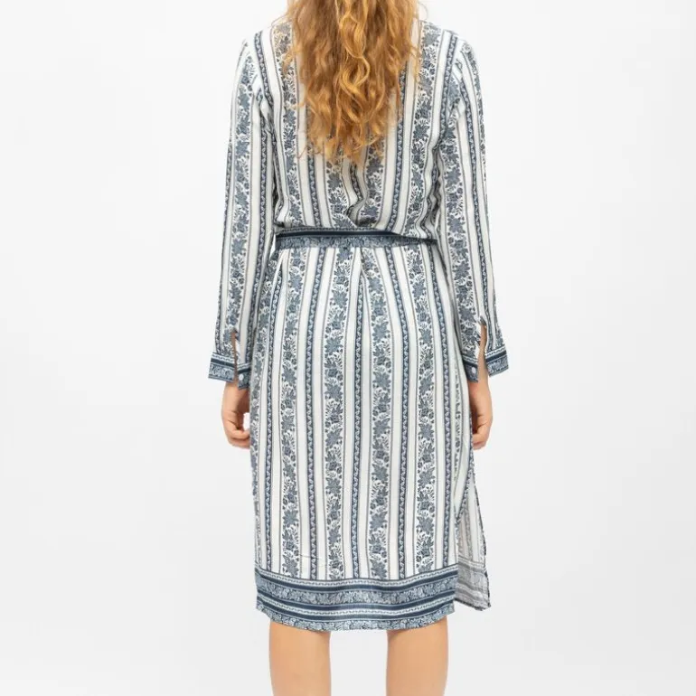 Robe chemise avec ceinture motif frise ramia Femme LA PETITE ETOILE