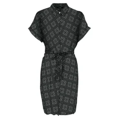 Robe chemise ceinturée à motif géométrique Femme VERO MODA