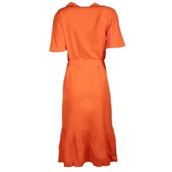 Robe chemise longue orange Femme DEELUXE 74