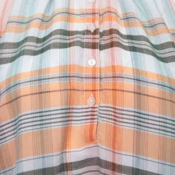 Robe col montant rachelle à rayures oranges Femme ANTIK BATIK