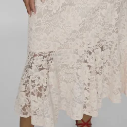 Robe col v longue Nalina 3/4 Rosewater Femme VILA