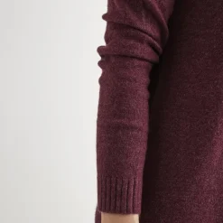 Robe courte manches longues en fine maille Femme VILA