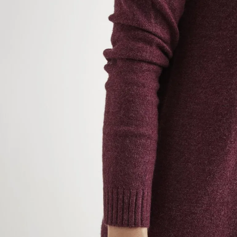 Robe courte manches longues en fine maille Femme VILA