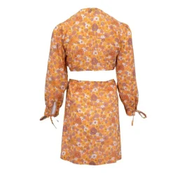 Robe courte marty décolletée fleuri à nouer Femme ANTIK BATIK