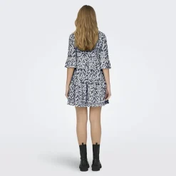 Robe courte motif imprimée manches 3/4 Femme JDY