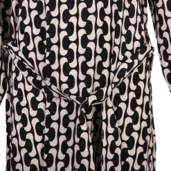 Robe dalana imprimée graphique noir et blanc Femme DEELUXE 74