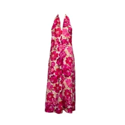 Robe dos nu à fleurs roses Rhodia Femme LA PETITE ETOILE