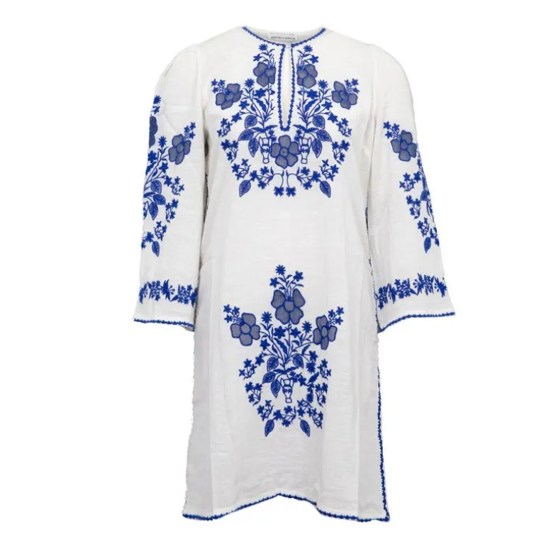 Robe d'été courte avec broderie vana1Femme ANTIK BATIK