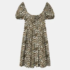 Robe easy joy manches bouffantes imprimé léopard Femme VERO MODA