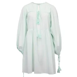 Robe hita manches longues à nouer couleur clair Femme ANTIK BATIK