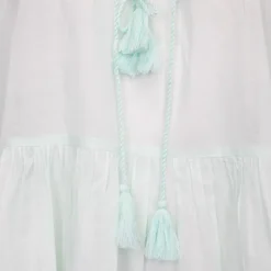 Robe hita manches longues à nouer couleur clair Femme ANTIK BATIK