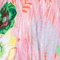 Robe jade imprimé fleuri col à nouer dos nu Femme HOLLY AND JOEY