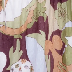 Robe kaki col carré bahia coton Femme ANTIK BATIK