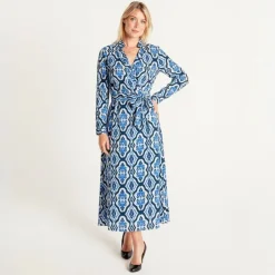 Robe kimono bleu tamsin Femme LA PETITE ETOILE