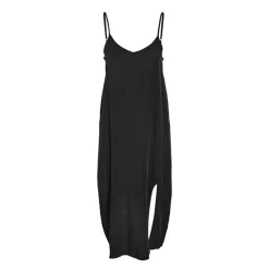 Robe longue à bretelles noire Femme NOISY MAY