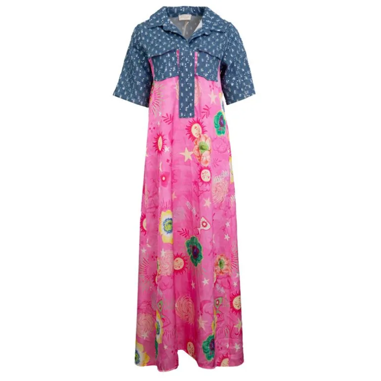 Robe longue à fleurs didi jean avec pois Femme HOLLY AND JOEY