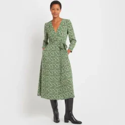 Robe longue cache coeur millo vert retro Femme LA PETITE ETOILE