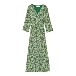 Robe longue cache coeur millo vert retro Femme LA PETITE ETOILE