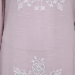 Robe longue caftan vana avec broderie blanche Femme ANTIK BATIK