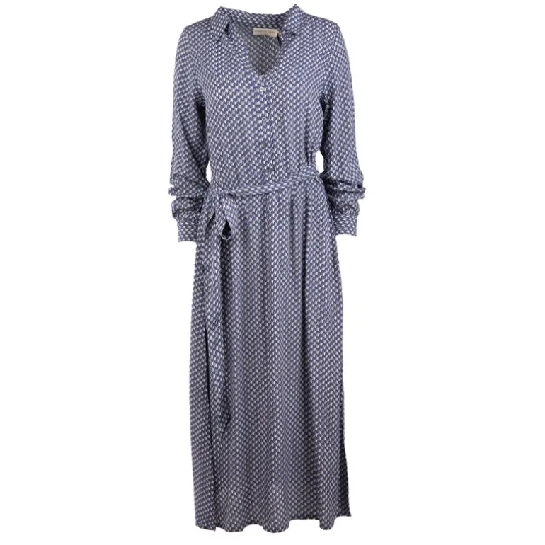 Robe longue col chemise niko imprimé géométrique Femme LA PETITE ETOILE