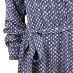 Robe longue col chemise niko imprimé géométrique Femme LA PETITE ETOILE