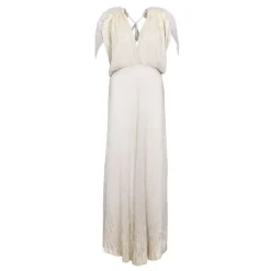 Robe longue décolletée avc fils doré dos nu Femme HOLLY AND JOEY