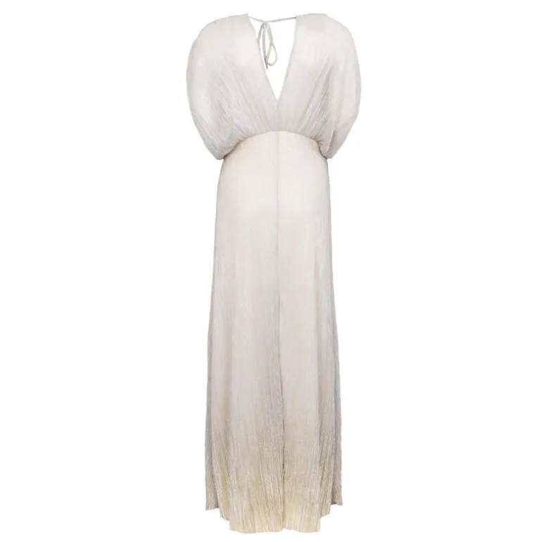 Robe longue décolletée avc fils doré dos nu Femme HOLLY AND JOEY