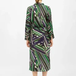 Robe longue effet portefeuille col V rheda manches longues Femme LA PETITE ETOILE