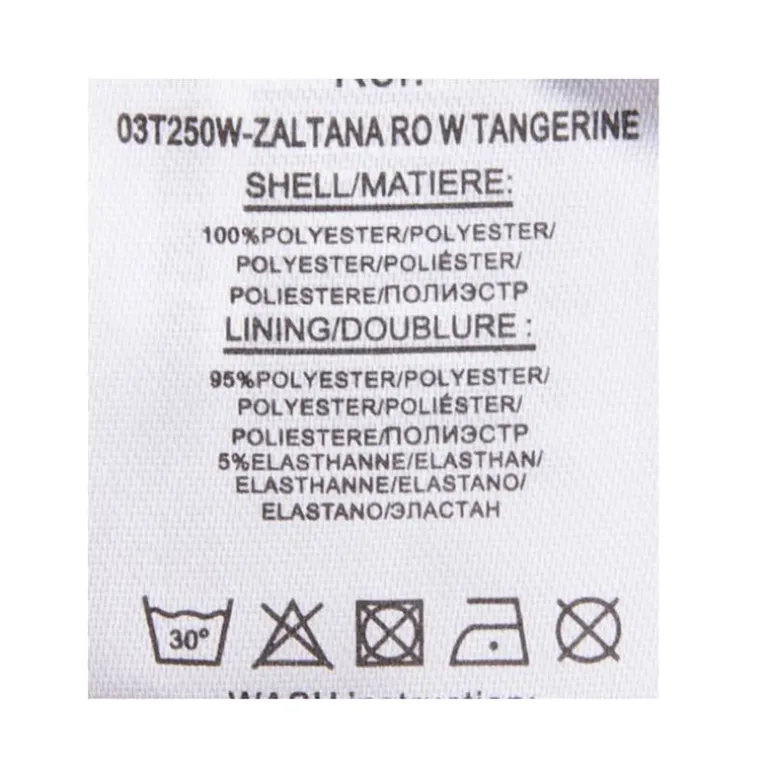 Robe longue fluide imprimée fleurs orange Femme DEELUXE 74