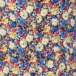 Robe longue imprimée fleurs à boutons Femme DEELUXE 74