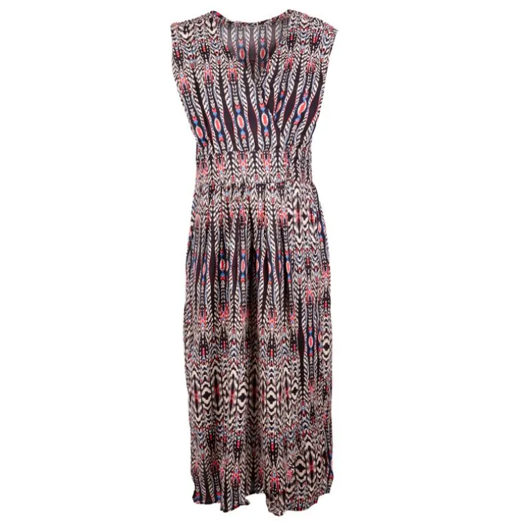 Robe longue imprimée éthnique Femme DEELUXE 74