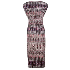 Robe longue imprimée éthnique Femme DEELUXE 74