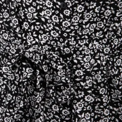 Robe longue manches courtes à petites fleurs verte Femme VERO MODA