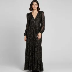 Robe longue miami à motif fleuri Femme HOLLY AND JOEY