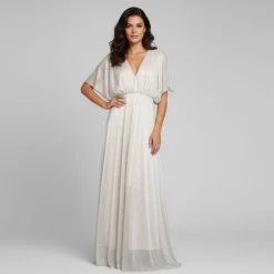 Robe longue tresor col v brillante Femme HOLLY AND JOEY