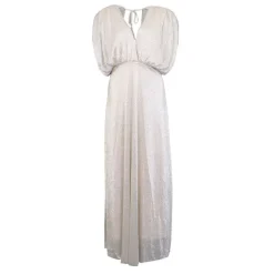 Robe longue tresor col v brillante Femme HOLLY AND JOEY