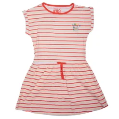 Robe maches courtes à rayures en coton Enfant CHEVIGNON