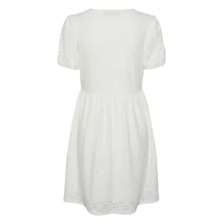 Robe manches courtes en broderie anglaise Femme PIECES