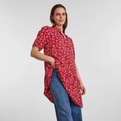 Robe manches courtes imprimé viscose lenzing ecovero Femme PIECES