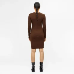 Robe manches longues col V OBJAE THESS Femme OBJECT