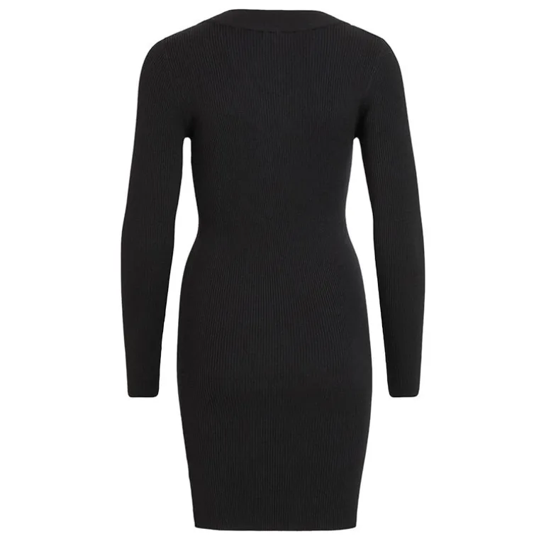 Robe manches longues col V OBJAE THESS Femme OBJECT