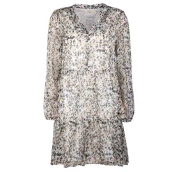 Robe manches longues imprimée léopard Femme DEELUXE 74